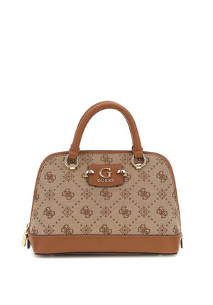 Guess Neda 4G Peony Textile Dome Grab Bag, Brown