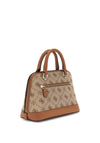 Guess Neda 4G Peony Textile Dome Grab Bag, Brown