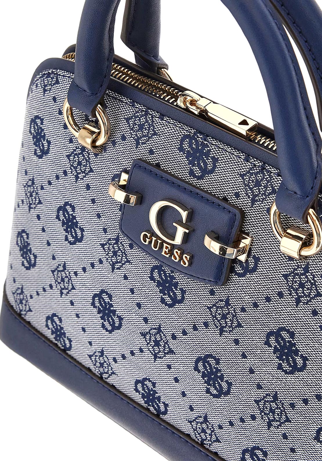 Guess Neda 4G Peony Textile Dome Grab Bag, Navy