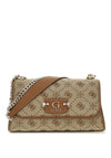 Guess Neda 4G Peony Textile Crossbody Bag, Brown