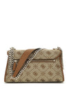Guess Neda 4G Peony Textile Crossbody Bag, Brown