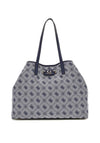 Guess Neda 4G Peony Textile Large Shopper Bag, Navy