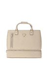 Guess Wilder Logo Embossed Travel Bag, Light Beige