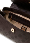 Guess Diana 4G Logo Grab Bag, Chocolate Brown