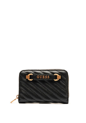 Guess Sela SLG Medium Zip Around Wallet, Black