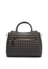 Guess Nadira Quilted Girlfriend Satchel Bag, Grey