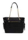 Guess Everlee Quilted Large Tote Bag, Black