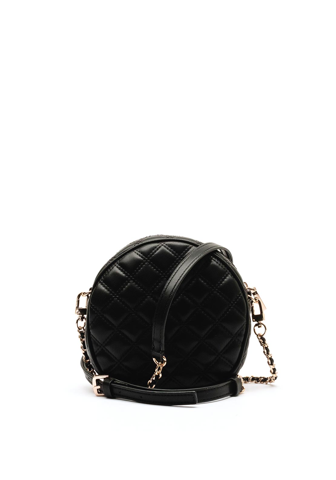 Guess Giully Mini Quilted Crossbody Bag, Black