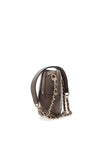 Guess Tasmin Quilted Oval Crossbody Bag, Dark Taupe