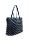 Guess Cruise Vibe Quilted Large Weekend Tote Bag, Navy & White