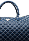 Guess Cruise Vibe Quilted Large Weekend Tote Bag, Navy & White