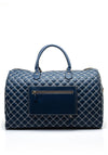 Guess Cruise Vibe Quilted Large Weekend Tote Bag, Navy & White