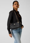Guess Guilly II Quilted Logo Shoulder Bag, Black