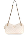Guess Guilly II Quilted Logo Shoulder Bag, Cream