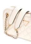 Guess Guilly II Quilted Logo Shoulder Bag, Cream