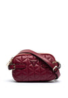 Guess Paisleigh Quilted Mini Crossbody Bag, Wine