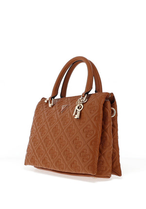 Guess Adelasia Medium Satchel Grab Bag, Tan