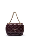 Guess Juliet Mini Quilted Crossbody Bag, Burgundy