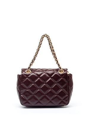 Guess Juliet Mini Quilted Crossbody Bag, Burgundy
