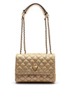 Guess Giully II Woven Convertible Shoulder Bag, Gold