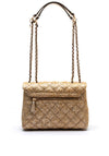 Guess Giully II Woven Convertible Shoulder Bag, Gold
