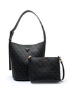 Guess Meridian III Bucket Bag, Black