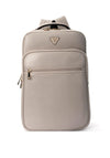 Guess Norom Saffiano Large Cabin Backpack, Pale Grey