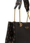 Guess Fynna Logo Medium Tote Bag, Black