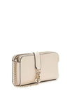 Guess Daryna Chain Detail Crossbody Bag, Bone