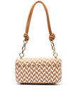 Guess Tessi Woven Flap Crossbody Bag, Tan