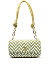Guess Tessi Woven Flap Crossbody Bag, Green