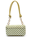 Guess Tessi Woven Flap Crossbody Bag, Green