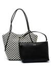 Guess Tessi Tote Bag 2-in-1, Black and White