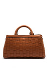 Guess Sandy Woven Girlfriend Bag, Tan