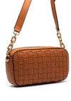 Guess Sandy Quilted Camera Crossbody Bag, Tan