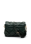 Guess Zaina Quilted Flap Over Shoulder Bag, Forest