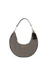 Guess Mirema Mini Woven Hobo Shoulder Bag, Black Multi