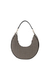 Guess Mirema Mini Woven Hobo Shoulder Bag, Black Multi