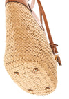 Guess Venere Raffia Woven Tote Bag, Natural & Tan