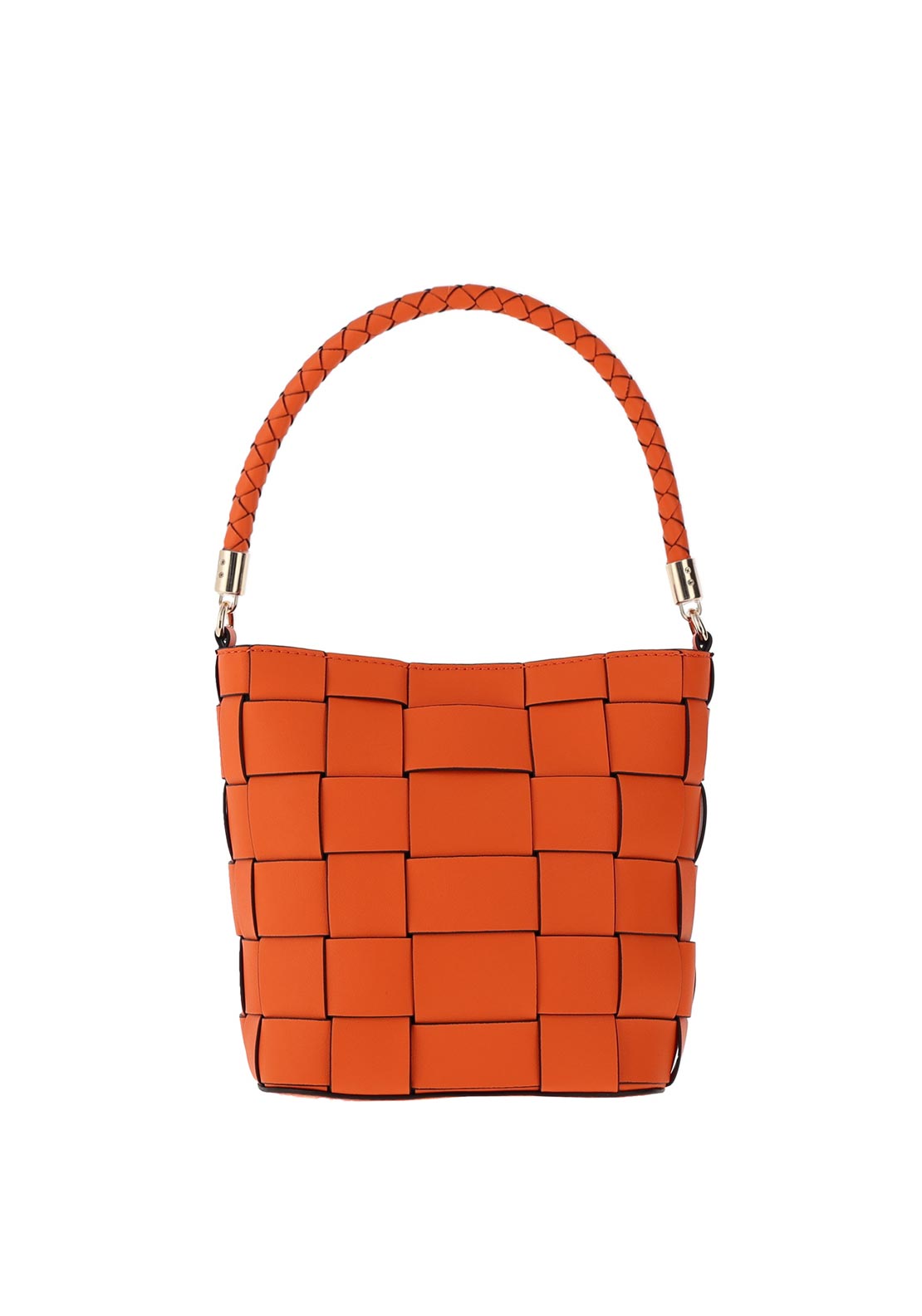 Guess Maylee Woven Bucket Bag, Orange