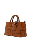 Guess Maylee Woven Girlfriend Satchel Bag, Tan