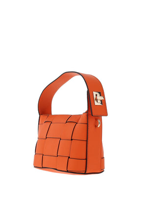 Guess Maylee Mini Woven Crossbody Bag, Orange