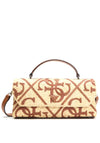 Guess Kirsten Medium Flap Over Grab Bag, Natural & Tan
