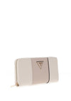 Guess Laurel II Colour Block Large Wristlet Wallet, Off White & Taupe