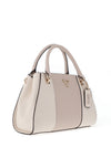 Guess Noelle II Colour Block Medium Grab Bag, Off White & Taupe