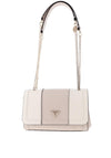 Guess Noelle II Colour Block Convertible Shoulder Bag, Off White & Taupe