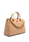 Guess Gracelynn Quilted Satchel Bag, Beige