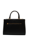 Guess Fleet Logo Smooth Satchel Bag, Black