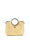 Guess Kirsten Woven Small Grab Bag, Beige