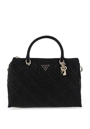 Guess Adelasia Medium Satchel Grab Bag, Black